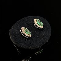 Boucles d'oreilles Recarlo Femme in Or Smeraldo 0.27 Ct XE 250/BSM - XE 250/BSM